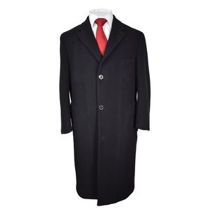 Lauren Ralph Lauren Black Regular Fit Overcoat